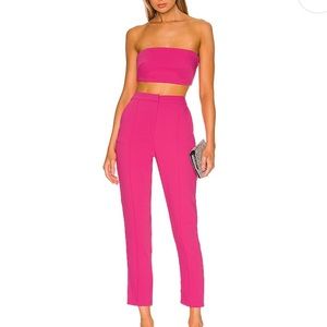 Remy Bandeau Pant Set in Hot Pink